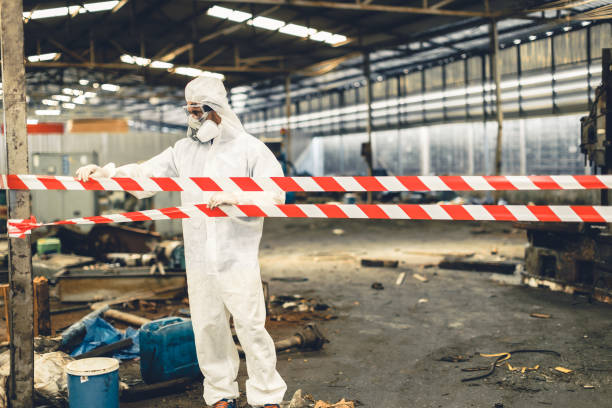 Professional Hoarding Cleanup technician working in Vallecito, CA